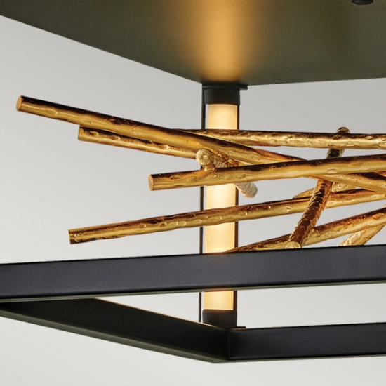 Plafon LED Styx QN-STYX-LED-F-BG Elstead Lighting