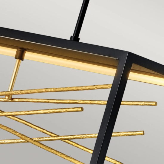 Podłużna lampa wisząca LED Styx QN-STYX-LED-ISLE-BG Elstead Lighting