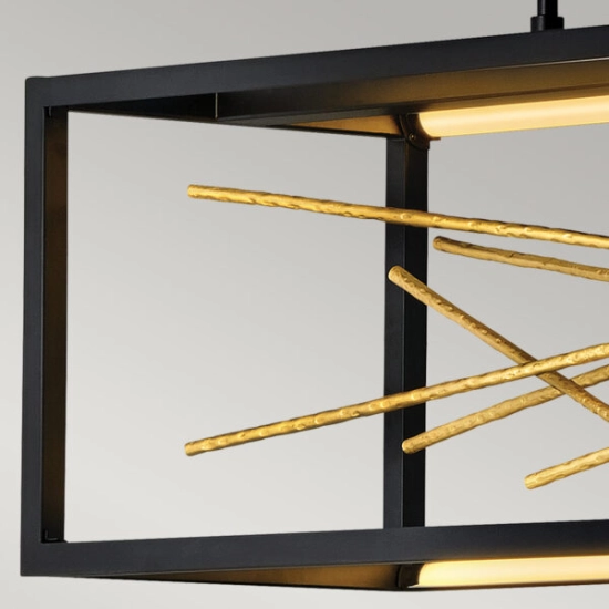 Podłużna lampa wisząca LED Styx QN-STYX-LED-ISLE-BG Elstead Lighting