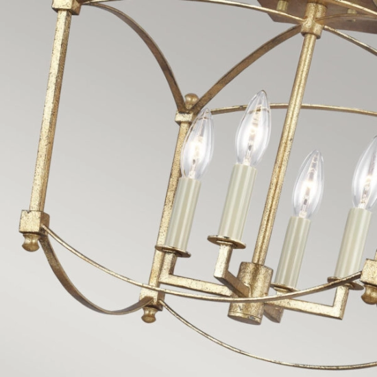Półplafon Thayer – 4 źródła światła QN-THAYER-SF-ADB Elstead Lighting