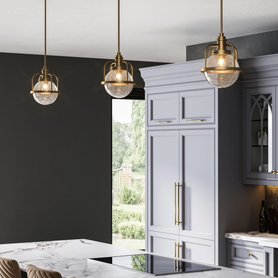 Lampa wisząca/ Plafon Triocent – 1 źródło światła – Naturalny mosiądz QN-TRIOCENT-P-NBR Elstead LightingLampa wisząca/ Plafon Triocent – 1 źródło światła – Naturalny mosiądz QN-TRIOCENT-P-NBR Elstead Lighting