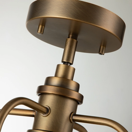 Lampa wisząca/ Plafon Triocent – 1 źródło światła – Naturalny mosiądz QN-TRIOCENT-P-NBR Elstead Lighting