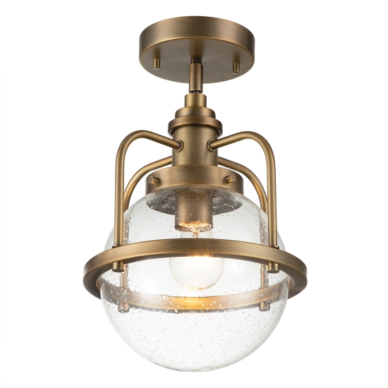 Lampa wisząca/ Plafon Triocent – 1 źródło światła – Naturalny mosiądz QN-TRIOCENT-P-NBR Elstead Lighting