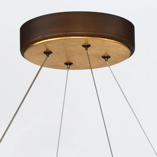 Duży żyrandol Vaughan – Brązowo-złoty QN-VAUGHAN-P-L-BRZ-GD Elstead Lighting