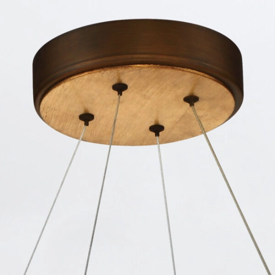 Średni żyrandol Vaughan – Brązowo-złoty QN-VAUGHAN-P-M-BRZ-GD Elstead Lighting