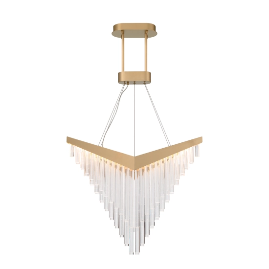 Żyrandol Vivien – Matowe złoto QN-VIVIEN-P-L-BG Elstead Lighting