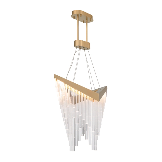 Żyrandol Vivien – Matowe złoto QN-VIVIEN-P-L-BG Elstead Lighting