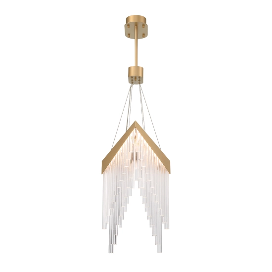 Żyrandol Vivien – Matowe złoto QN-VIVIEN-P-L-BG Elstead Lighting