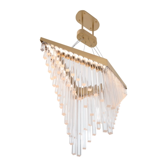 Żyrandol Vivien – Matowe złoto QN-VIVIEN-P-L-BG Elstead Lighting