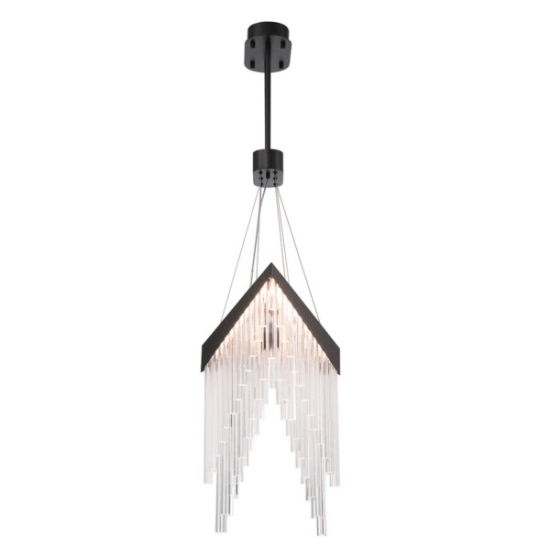 Żyrandol Vivien – Matowa czerń QN-VIVIEN-P-L-BK Elstead Lighting