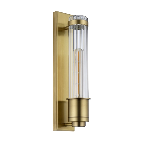Kinkiet Wellington – 1 źródło światła – Stary mosiądz QN-WELLINGTON1-AB Elstead Lighting