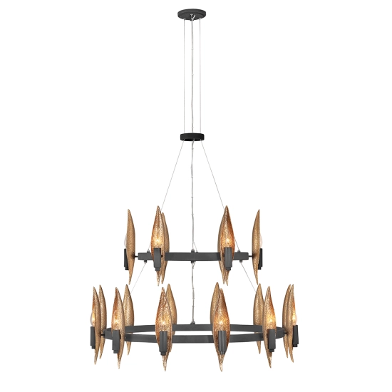 kinkiecik.pl Żyrandol Willow – 18 źródeł światła QN-WILLOW18-CBK Elstead Lighting