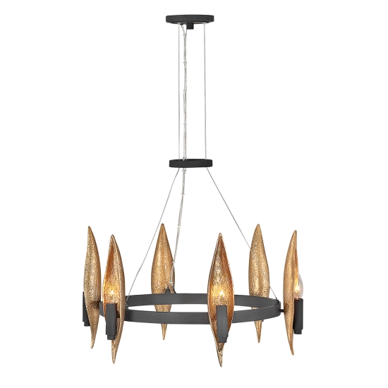 kinkiecik.pl Żyrandol Willow – 6 źródeł światła QN-WILLOW6-CBK Elstead Lighting