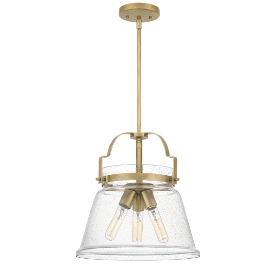 kinkiecik.pl Lampa wisząca Wimberley – 3 źródła światła – Wyblakły mosiądz QN-WIMBERLEY-P-WS Elstead Lighting