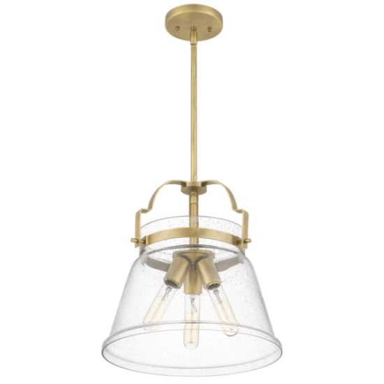 Lampa wisząca Wimberley – 3 źródła światła – Wyblakły mosiądz QN-WIMBERLEY-P-WS Elstead Lighting