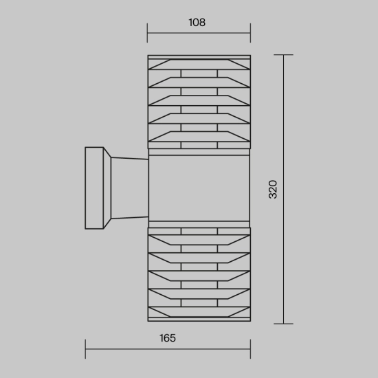 Kinkiet Wall Lamp Bronx O576WL-02B Maytoni - zdjęcie dodatkowe 8