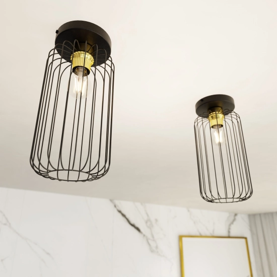 Lampa wisząca BARN 1 BL GOLD 1366/1 EMIBIG Lighting