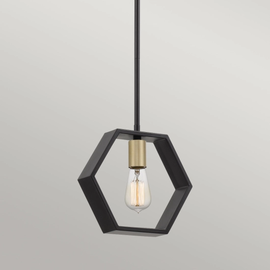 Mała lampa wisząca Bismarck – 1 źródło światła QZ-BISMARCK-MP-EK Elstead Lighting