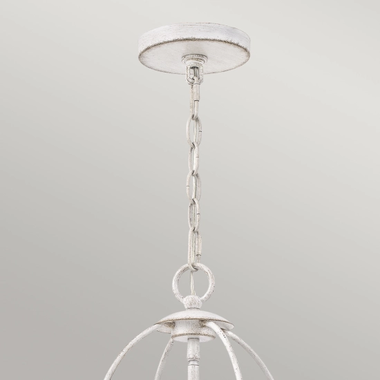 Lampa wisząca Bradbury – 4 źródła światła – Antyczna biel QZ-BRADBURY-4P-AWH Elstead Lighting
