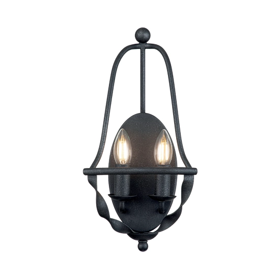 Kinkiet Bradbury – 2 źródła światła – Popielaty QZ-BRADBURY2-GK Elstead Lighting
