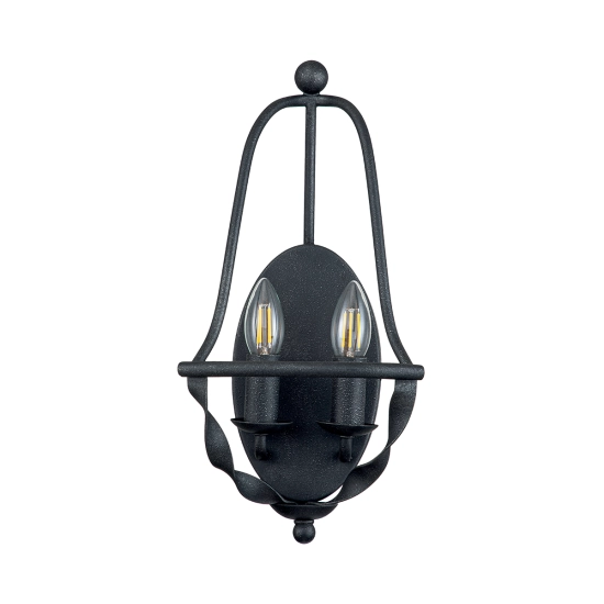 Kinkiet Bradbury – 2 źródła światła – Popielaty QZ-BRADBURY2-GK Elstead Lighting