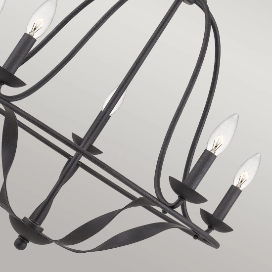 Żyrandol Bradbury – 5 źródeł światła – Popielaty QZ-BRADBURY5-GK Elstead Lighting