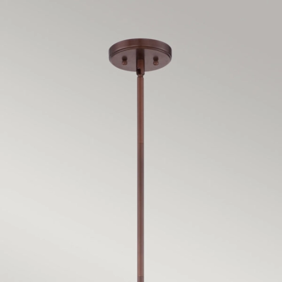 Duża lampa wisząca Brown Lattice – 4 źródła światła QZ-BROWN-LATTICE-P-L Elstead Lighting