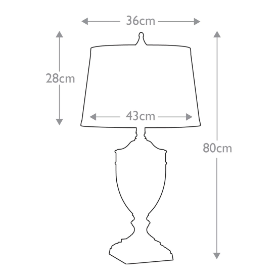 Lampa stołowa Dennison – 1 źródło światła – Brąz palladiański QZ-DENNISON-PB Elstead Lighting