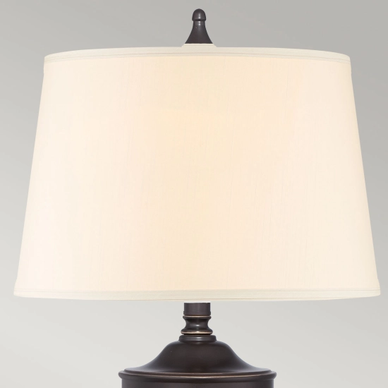 Lampa stołowa Dennison – 1 źródło światła – Brąz palladiański QZ-DENNISON-PB Elstead Lighting
