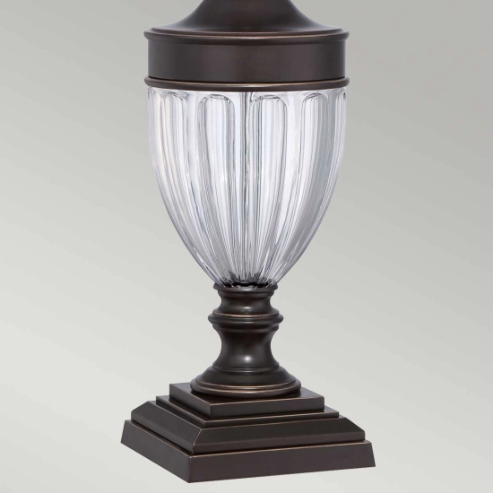 Lampa stołowa Dennison – 1 źródło światła – Brąz palladiański QZ-DENNISON-PB Elstead Lighting