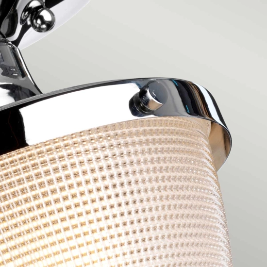 Półplafon Dublin – 1 źródło światła – Polerowany chrom QZ-DUBLIN-SF-PC Elstead Lighting
