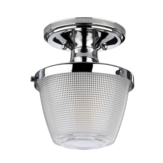 Półplafon Dublin – 1 źródło światła – Polerowany chrom QZ-DUBLIN-SF-PC Elstead Lighting