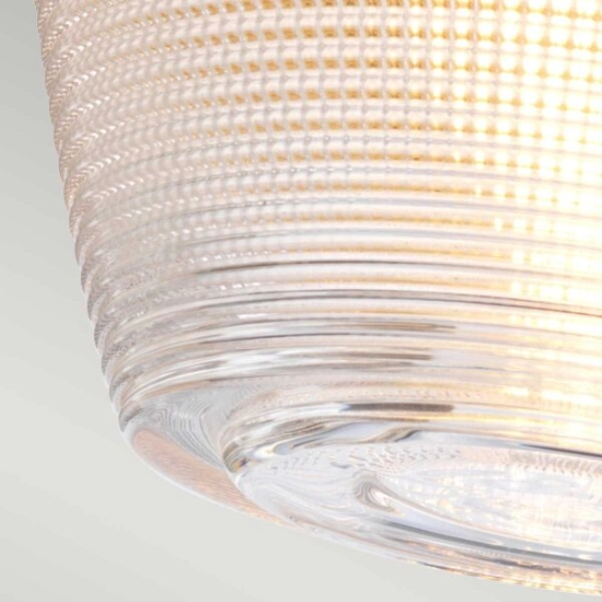 Półplafon Dublin – 1 źródło światła – Malowany naturalny mosiądz QZ-DUBLIN-SF-PNBR Elstead Lighting
