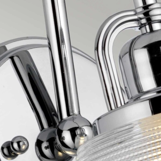 Kinkiet Dublin – 1 źródło światła – Polerowany chrom QZ-DUBLIN1-PC Elstead Lighting