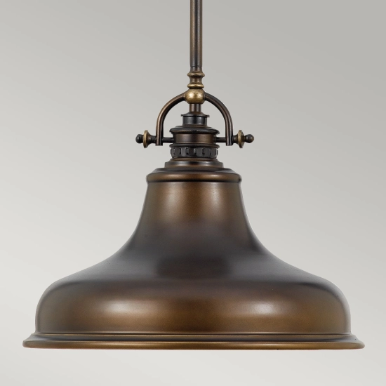 Lampa wisząca Emery – 1 źródło światła – Brąz palladiański QZ-EMERY-P-M-PN Elstead Lighting