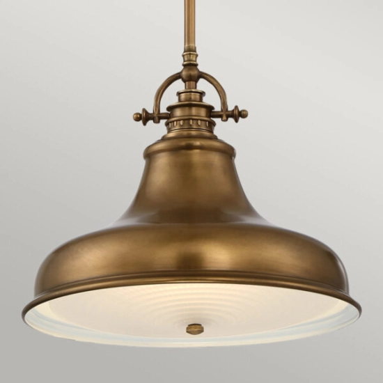Lampa wisząca Emery – 1 źródło światła – Stary mosiądz QZ-EMERY-P-M-WS Elstead Lighting