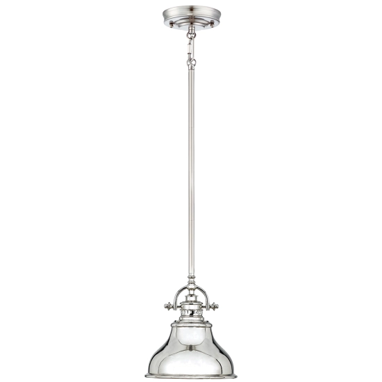 kinkiecik.pl Mała lampa wisząca Emery – 1 źródło światła – Cesarskie srebro QZ-EMERY-P-S-IS Elstead Lighting
