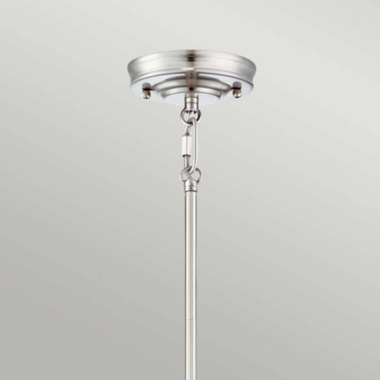 Mała lampa wisząca Emery – 1 źródło światła – Cesarskie srebro QZ-EMERY-P-S-IS Elstead Lighting