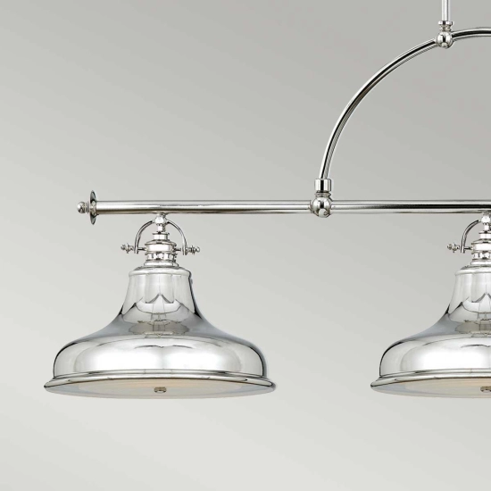 Podłużna lampa wisząca Emery – 3 źródła światła – Cesarskie srebro QZ-EMERY3P-IS Elstead Lighting