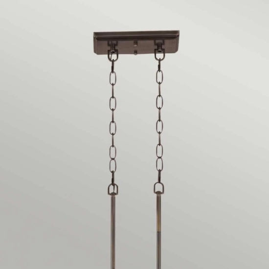 Podłużna lampa wisząca Emery – 3 źródła światła – Brąz palladiański QZ-EMERY3P-PN Elstead Lighting