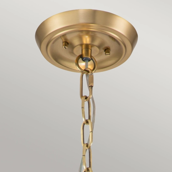 Lampa wisząca Gotham – 4 źródła światła – Szczotkowany mosiądz QZ-GOTHAM-P-BB Elstead Lighting
