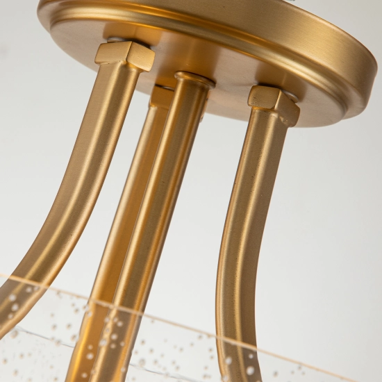 Półplafon Hollister – 2 źródła światła – Szczotkowany mosiądz QZ-HOLLISTER-SF-BB Elstead Lighting