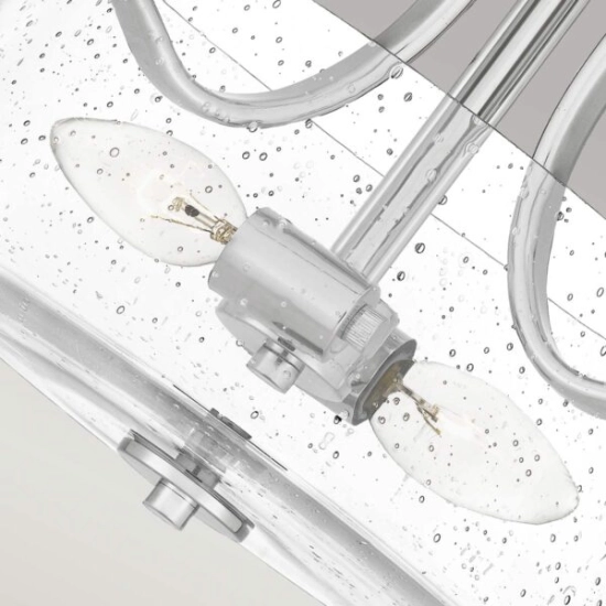 Półplafon Hollister – 2 źródła światła – Polerowany nikiel QZ-HOLLISTER-SF-PN Elstead Lighting