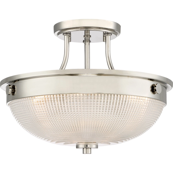kinkiecik.pl Półplafon Mantle – 2 źródła światła – Polerowany nikiel QZ-MANTLE-SF-IS Elstead Lighting