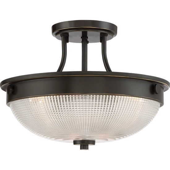 kinkiecik.pl Półplafon Mantle – 2 źródła światła – Palladiański brąz QZ-MANTLE-SF-PN Elstead Lighting
