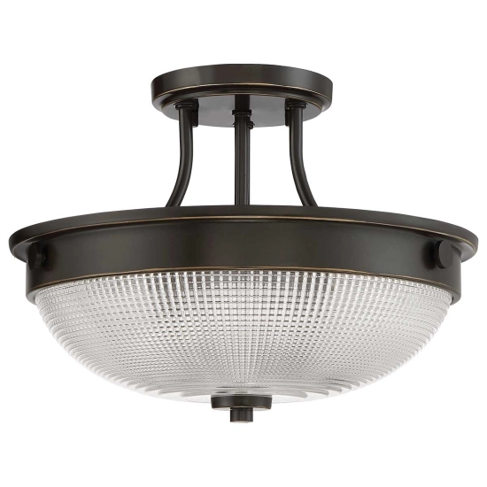 Półplafon Mantle – 2 źródła światła – Palladiański brąz QZ-MANTLE-SF-PN Elstead Lighting