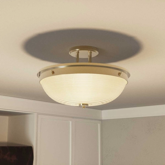Półplafon Mantle – 2 źródła światła – Stary mosiądz QZ-MANTLE-SF-WS Elstead Lighting