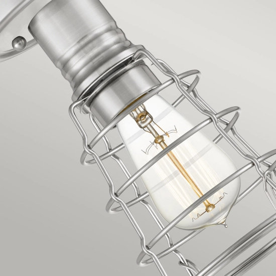 Półplafon Mixon – 1 źródło światła – Szczotkowany nikiel QZ-MIXON-SF-BN Elstead Lighting