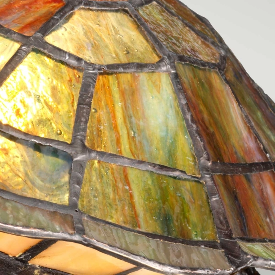 Lampka dekoracyjna w kształcie żółwia błotnego Tiffany – 1 źródło światła QZ-SAWBACK-TL Elstead Lighting