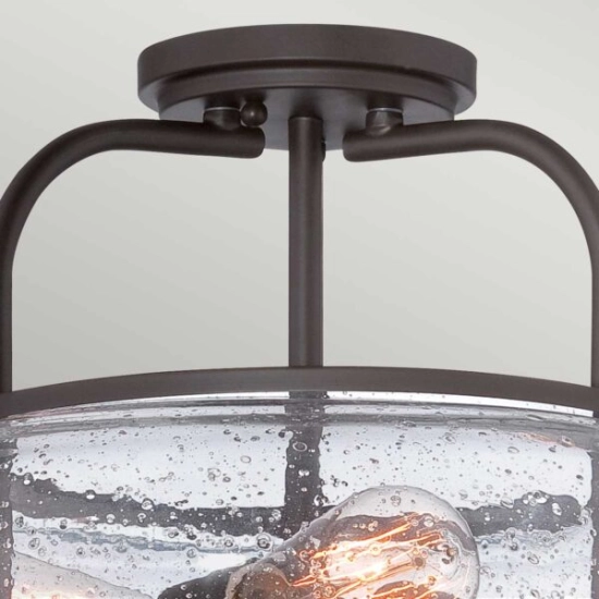 Półplafon Trilogy – 3 źródła światła – Stary brąz QZ-TRILOGY-SF-M Elstead Lighting
